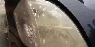   汽車大燈發黃模糊先別換，老司機教你兩招，大燈瞬間變成新的，好聰明啊