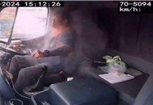 開車到一半!貨車司機突遭「神秘殺器破窗」擊中胸口 後續狀況曝光